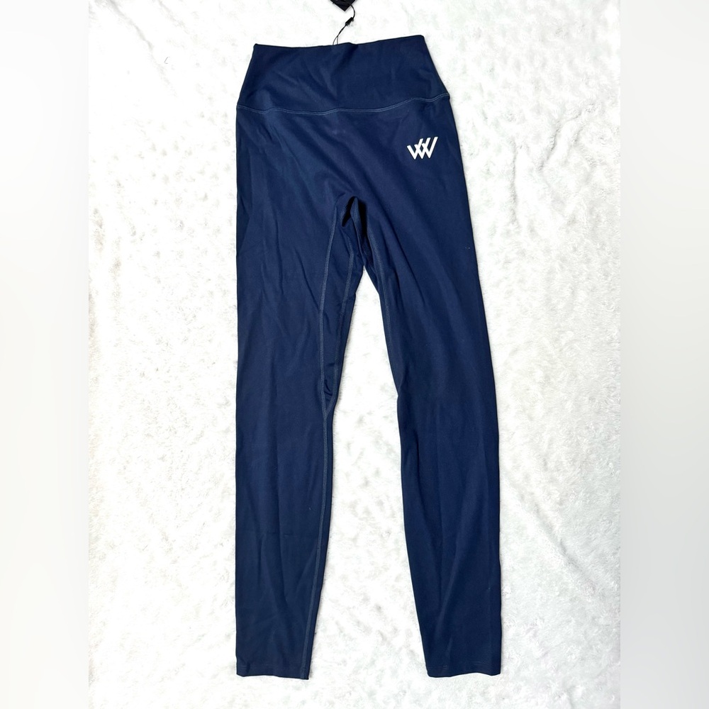 NWT- ROW HOUSE Navy Blue high-waisted athletic leggings